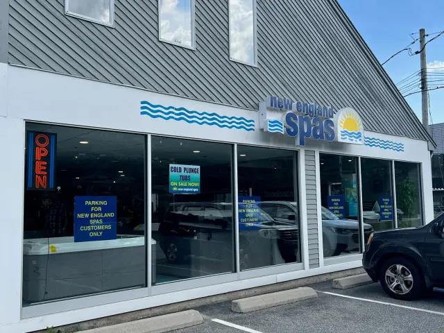 New England Spas Norwell showroom exterior